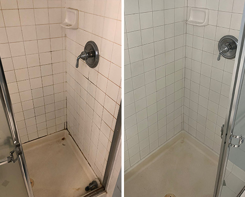 Shower Restored by Our Tile and Grout Cleaners in Cary, NC 