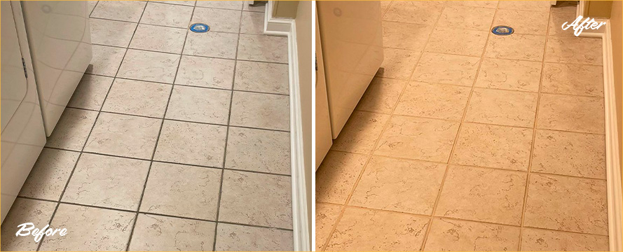 Shower Before and After a Service from Our Tile and Grout Cleaners in Raleigh