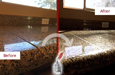 Residential Granite Honing And Polishing Sir Grout Raleigh