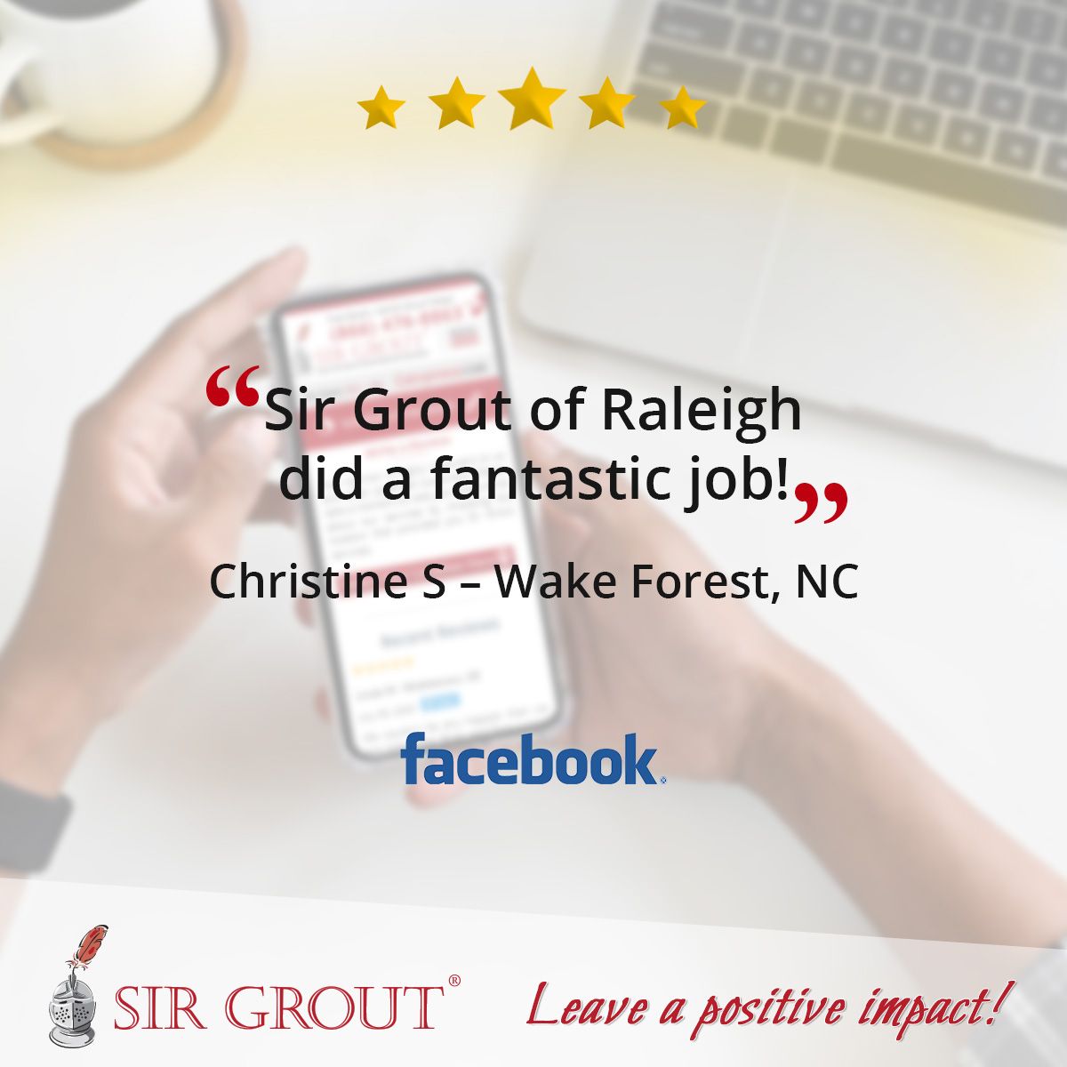 Sir Grout of Raleigh did a fantastic job!