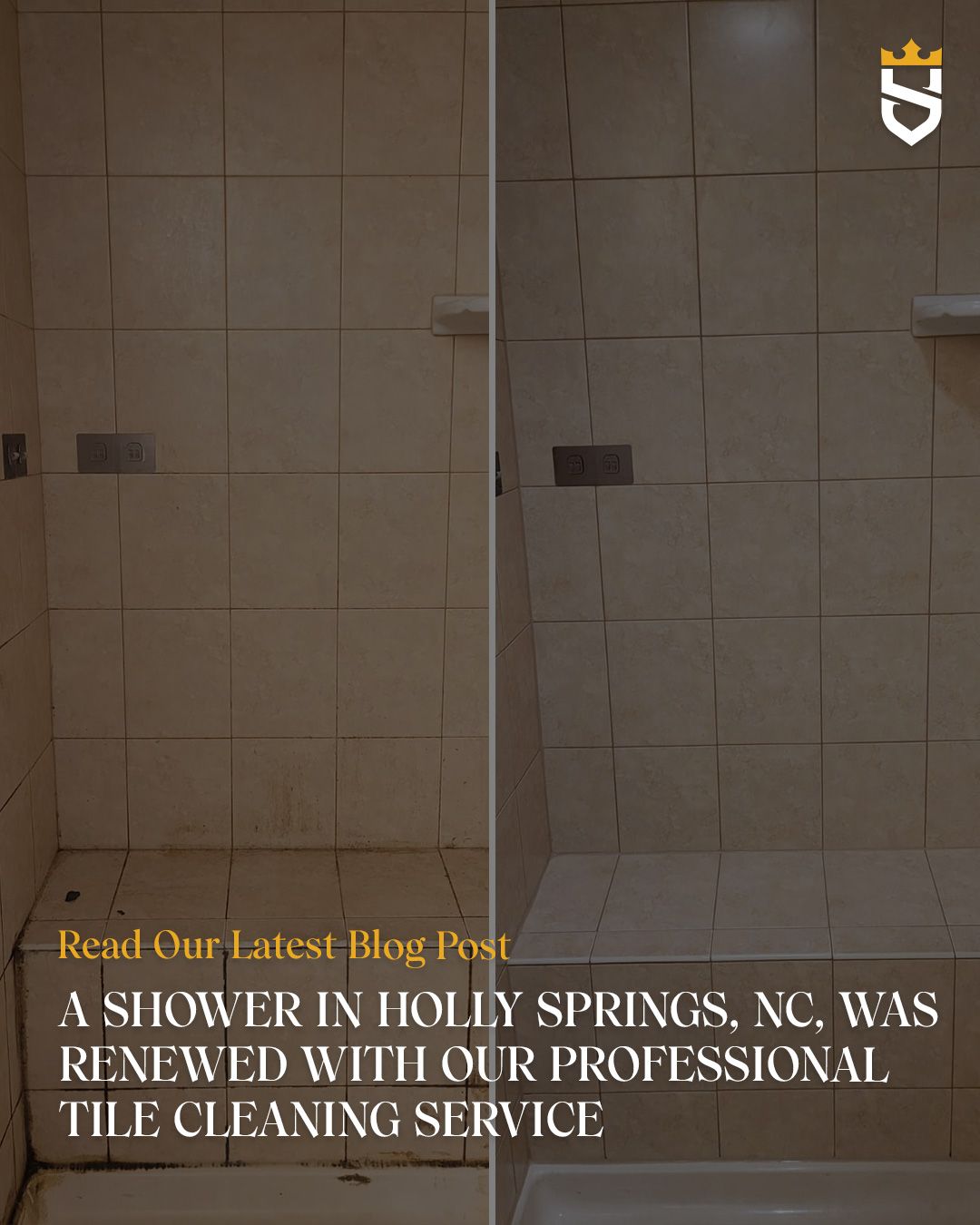 A Shower in Holly Springs, NC, Was Renewed With Our Professional Tile Cleaning Service