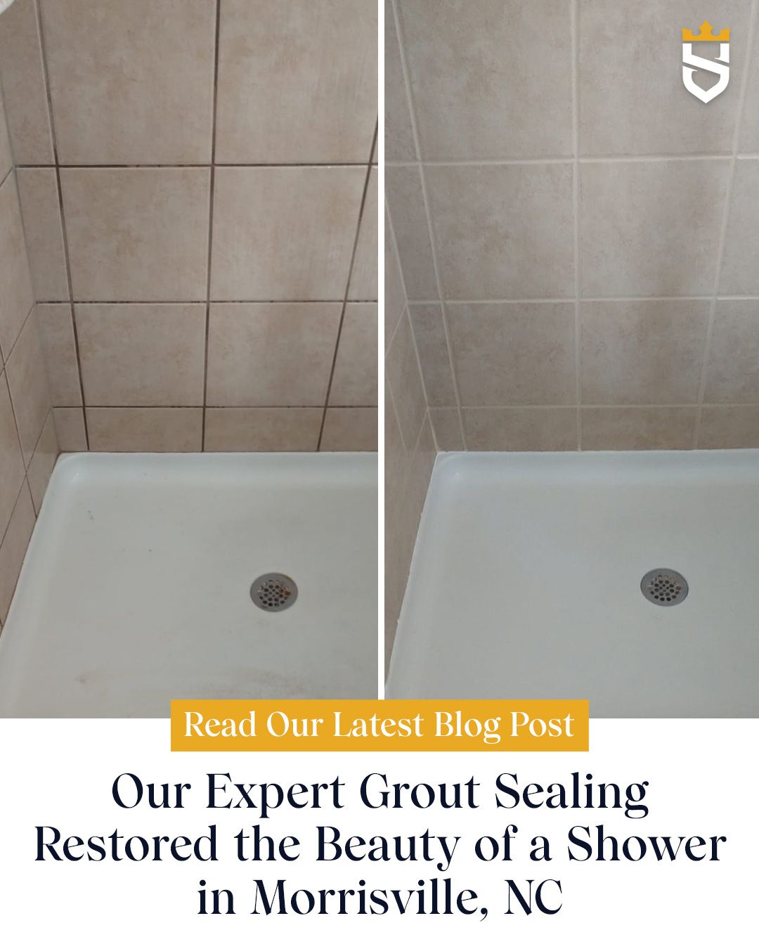 Our Expert Grout Sealing Restored the Beauty of a Shower in Morrisville, NC