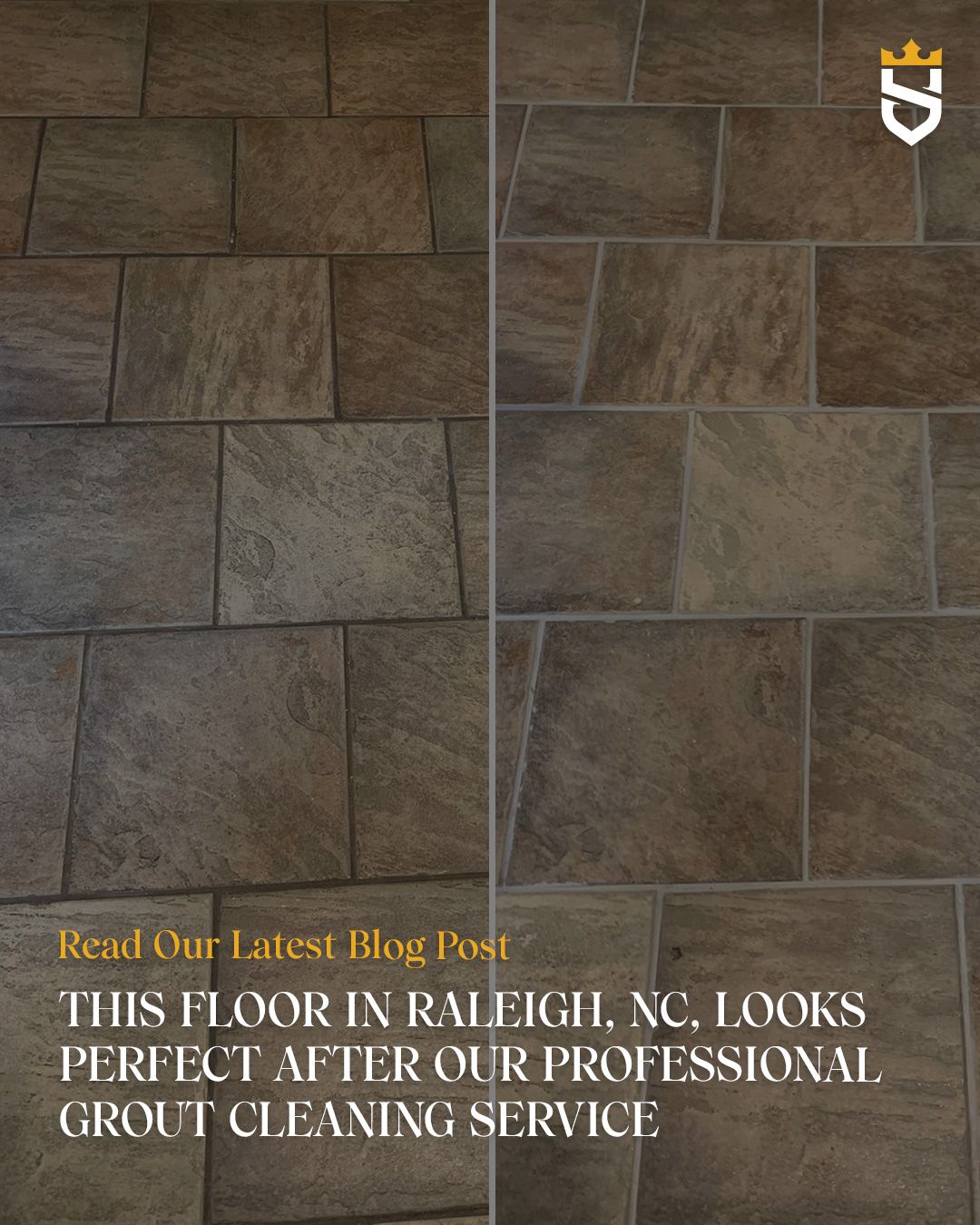 This Floor in Raleigh, NC, Looks Perfect After Our Professional Grout Cleaning Service
