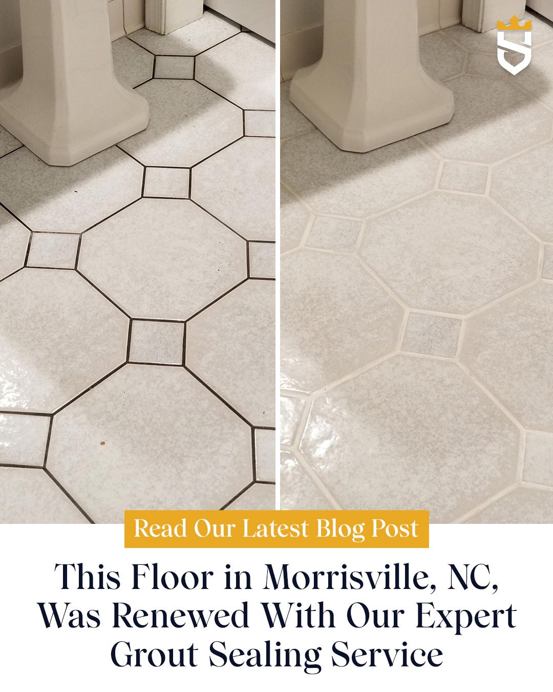 This Floor in Morrisville, NC, Was Renewed With Our Expert Grout Sealing Service