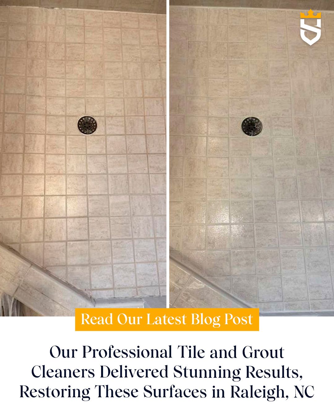 Our Professional Tile and Grout Cleaners Delivered Stunning Results, Restoring These Surfaces in Raleigh, NC