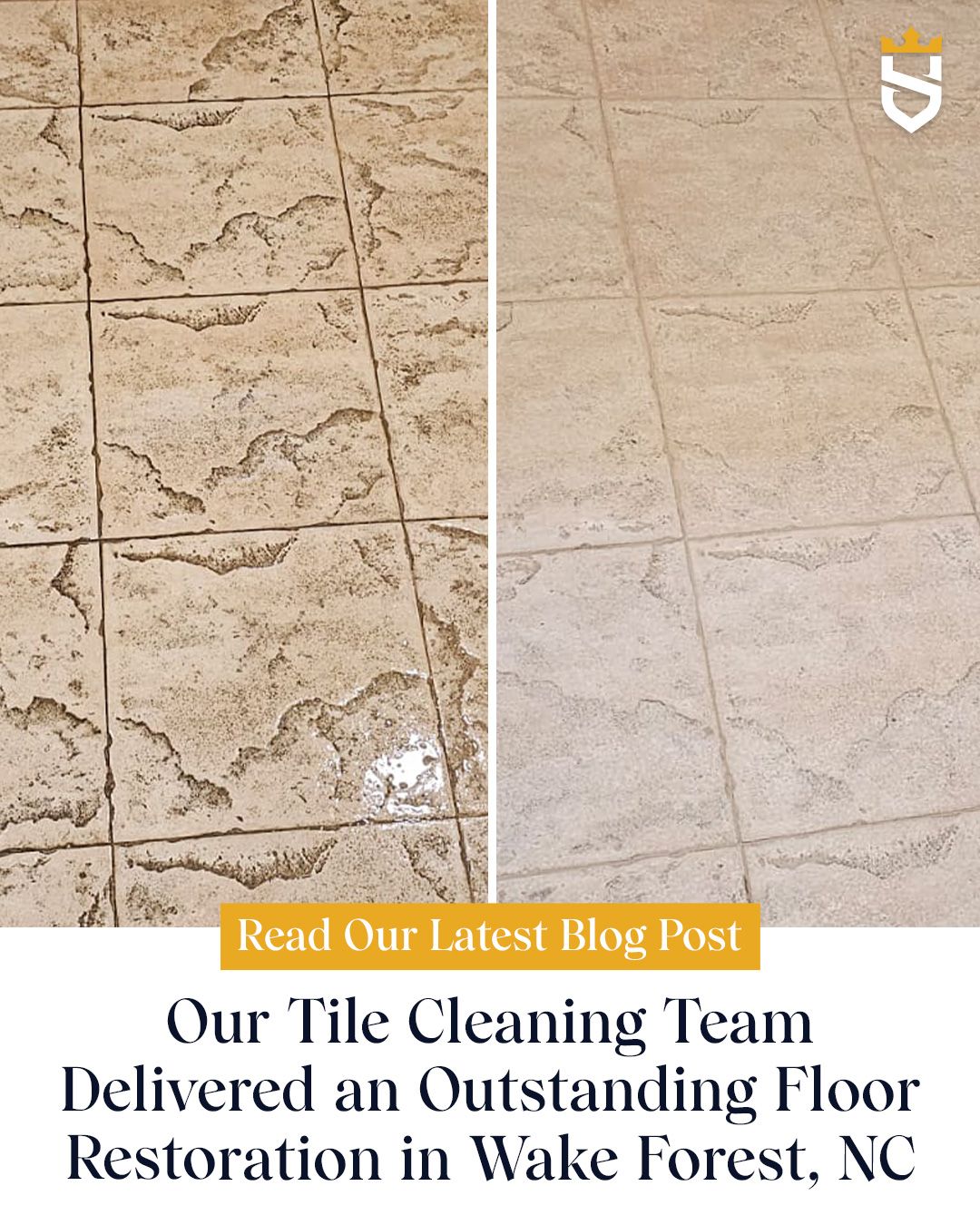 Our Tile Cleaning Team Delivered an Outstanding Floor Restoration in Wake Forest, NC